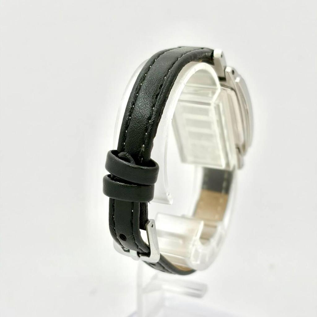 Used [New Battery] SEIKO WIRED Ladies Watch Rectangular Silver Pink Date 7N62-0CF 541464 New Belt