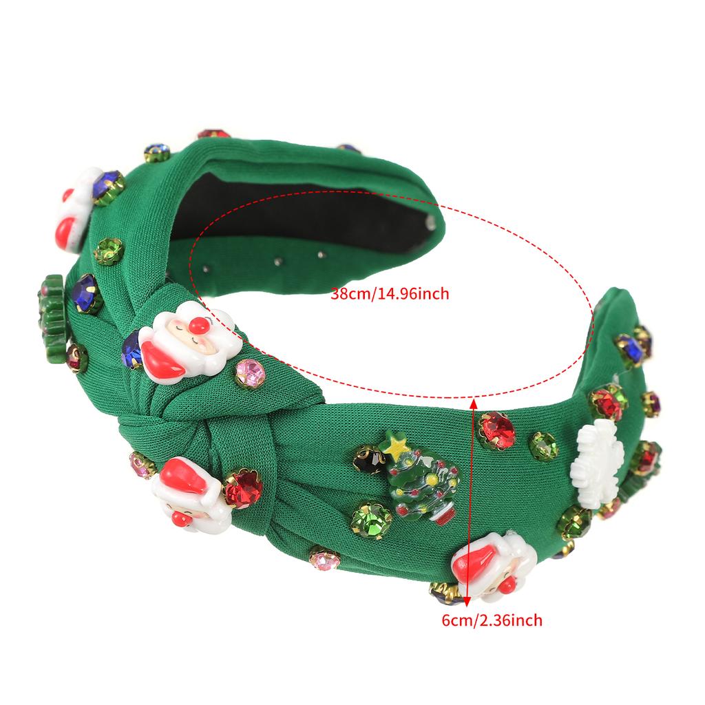 Santa Claus Headband Knotted Winter Hairbands Girls Cute Headband Festival Headwear For Women Bezel Hair Bands Hairband
