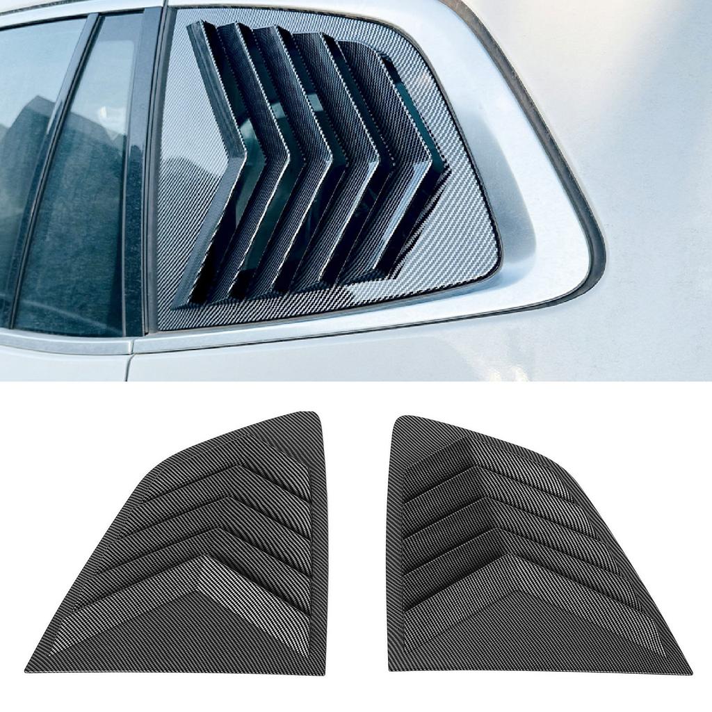 2Pcs Rear Side Window Louver Cover Fade Proof Sporty Look Rear Window   Vent Scoop Shutter Cover Blind for X3  3 G01 2018 and Later