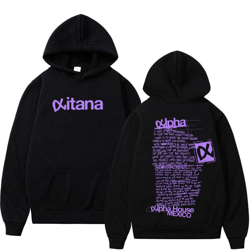 Butterfly Aitana Graphic Hoodie Men Women Hip-hop Harajuku Pullover Long-sleeved Winter Loose Casual Aesthetic Trendy Sweatshirt