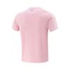 Li Ning Table Tennis Series Letter Round Neck Quick-Dry Breathable Versatile Short Sleeve T-Shirt Unisex Tops Light-Pink AHSV613-3