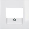 Berker B.Kwadrat .1 White - Speaker Socket Plate