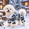 Windproof Dog Winter Coat Warm Thickened Pet Four-Legged Jumpsuit Dog Hoodie Costume  Small Dogs