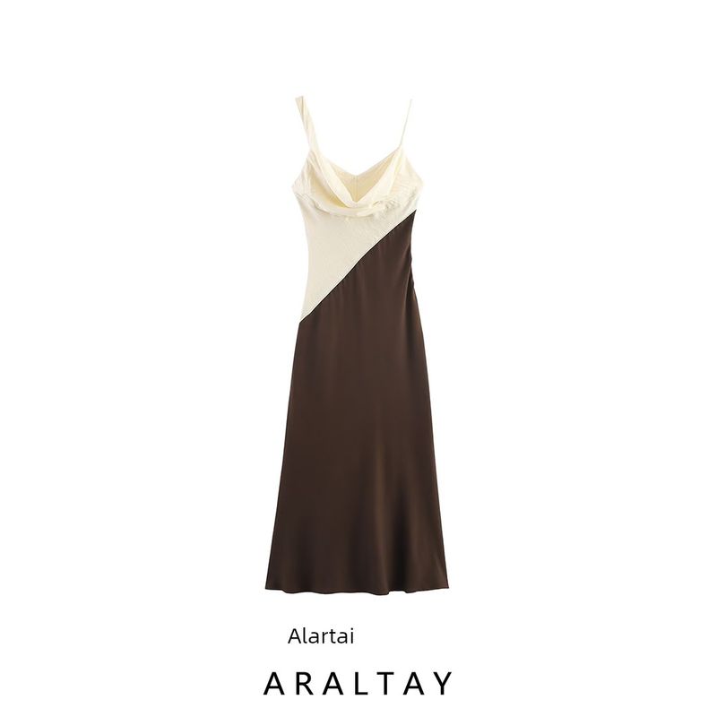 Araltay New Arrival Fashion Style Women's Clothing Fashion All-Match Casual Simple Stitching Midi Skirt Dress 5029185