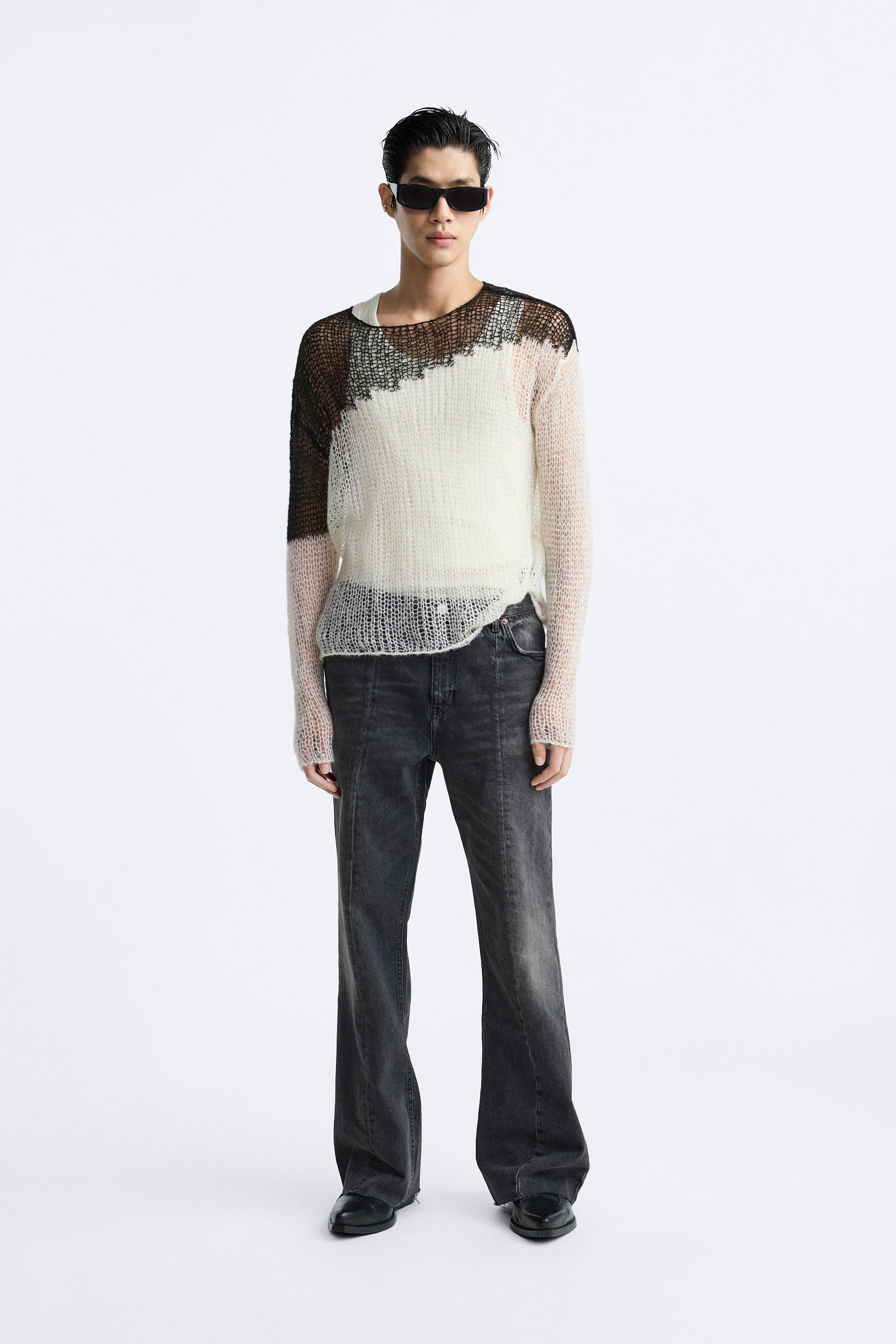 

ТЕКСТУРИРОВАННЫЙ СВИТЕР ОТКРЫТОГО ТРИКОТАЖА