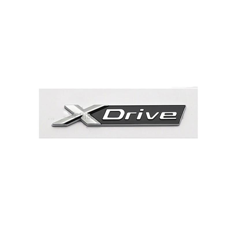 ABS Car Rear Trunk Letters Emblem Badge Fender Side Sticker For BMW XDRIVE SDRIVE 3 5 Series X3 X5 M3 M5 E46 E90 E83 F20 F30 CJ7