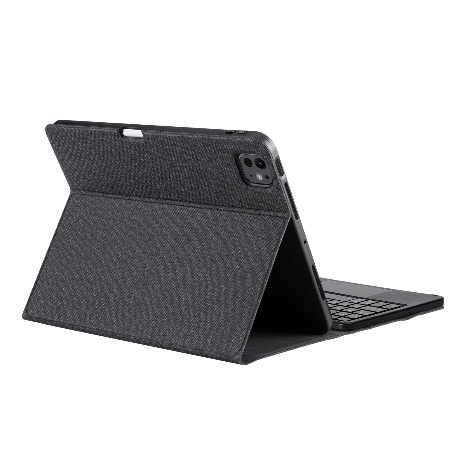 

DUX DUCIS For iPad Pro 11 (2024) Wireless Bluetooth-compatible Keyboard+Stand Leather Tablet Case A