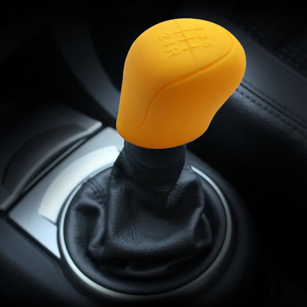 Silicone Car Gear Head Shift Knob Cover Gear Shift Non Slip Grip Grip Handle Case Wear-resistant Gear Rod Cover Handbrake Cove
