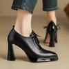 Fashion Women's Single Shoes High Quality Thick Sole Pointed  Strap Waterproof Platform Fashion All Comfortable Non-slip Breathable