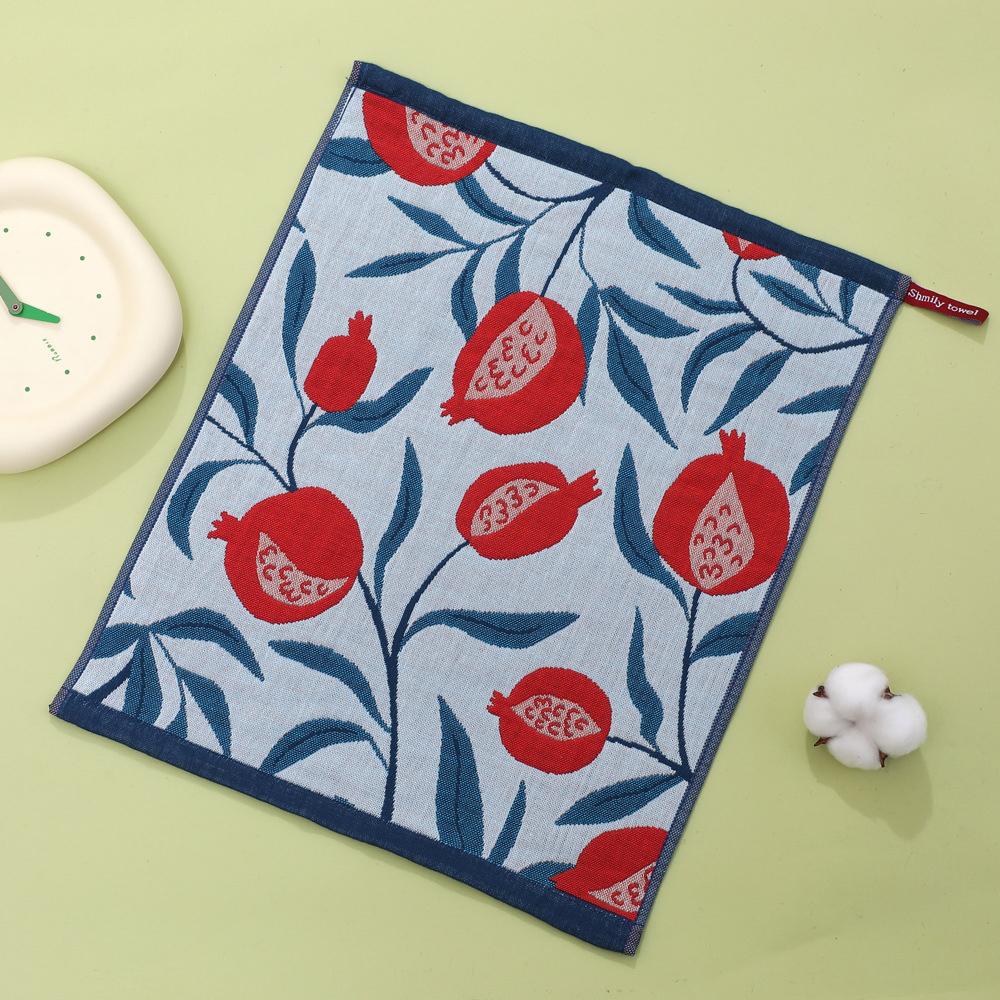 Country Style Household Towel 34x40cm Bathroom Hand Towel Cotton Dishcloth Decorative Tea Towel Suit for Kitchen Restaurant Use