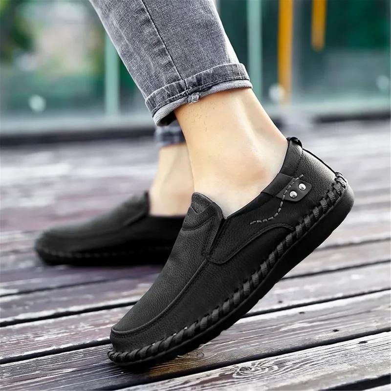 Fashion Lightweight Leather Casual Shoes Classic Design Men's Leather Shoes And Waterproof Suitable For All Seasons Durable