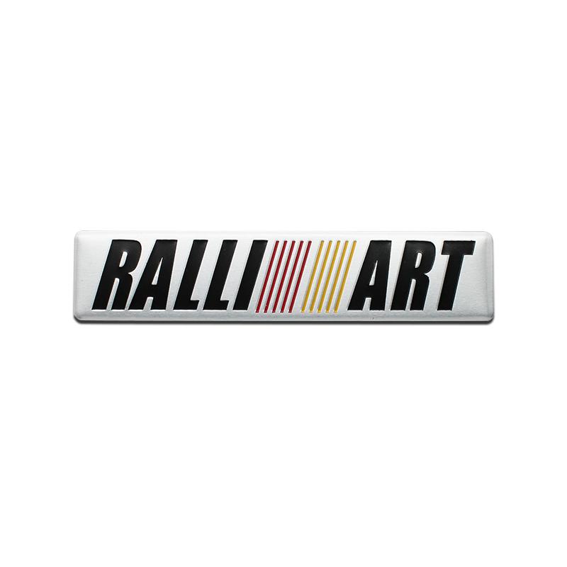 3D Metal Aluminum Car Side Fender Sticker Alloy Badge Auto Logo Rear Trunk Decals For Mitsubishi Ralliart ASX Outlander X Lancer RO4