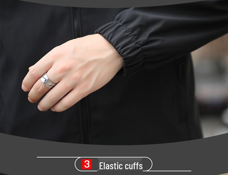 2024 Men's Korean Style Plus Size Casual Stand-Up Collar Jacket for Spring/Autumn