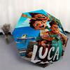 Disney Pixar Luca Automatic Folding Umbrella - 3 Folding Design, Vivid Cartoon Pattern, Suitable for Outdoor Activities, A Gift for Fans In