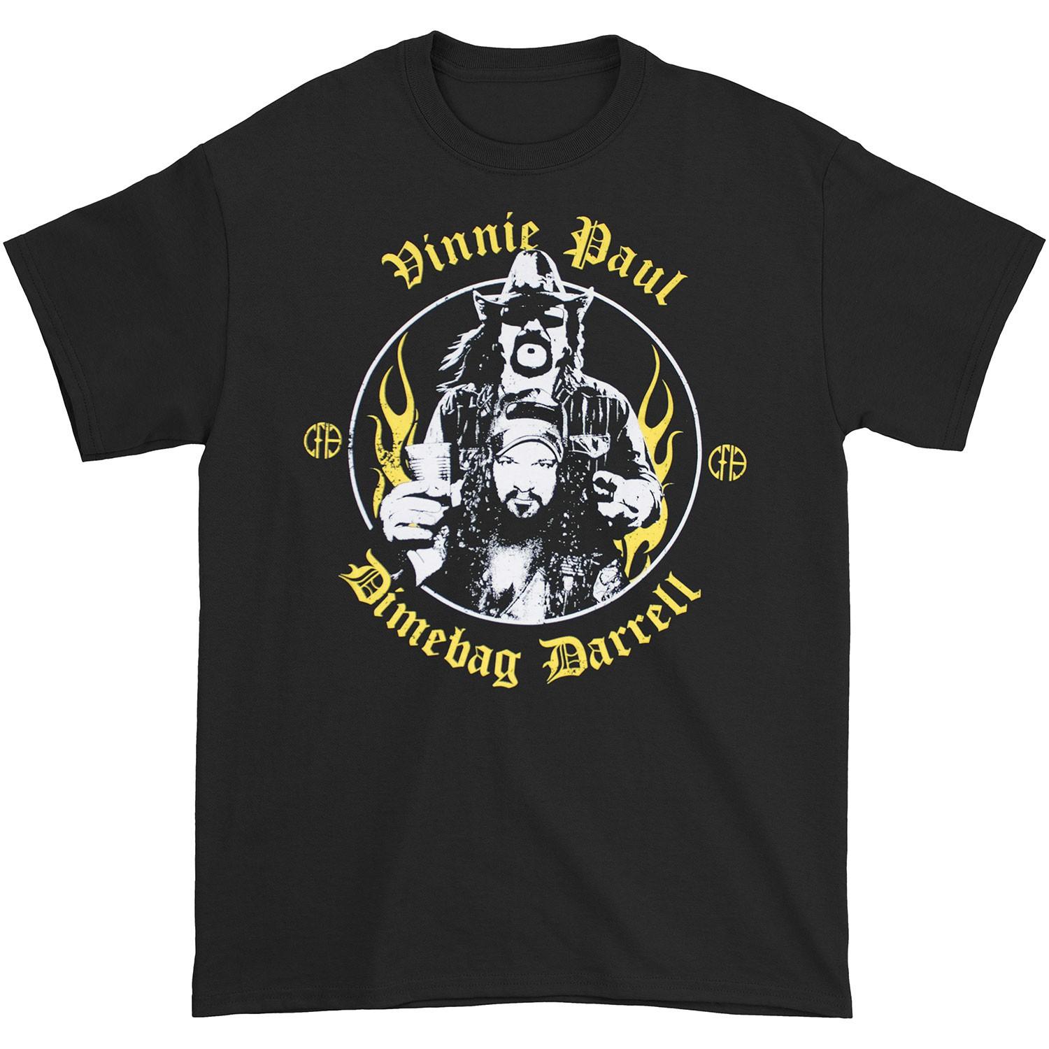 Men s Dimebag Darrell Abbott Bros. Vinnie Paul and Dimebag Darrell CFH T-shirt S