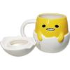 Sanrio "Gudetama" 3D Mug with Lid, Approx. 400ml, Approx. 12 X 13cm, Tableware, Goods, Lidded Mug, Birthday Gift, San4562