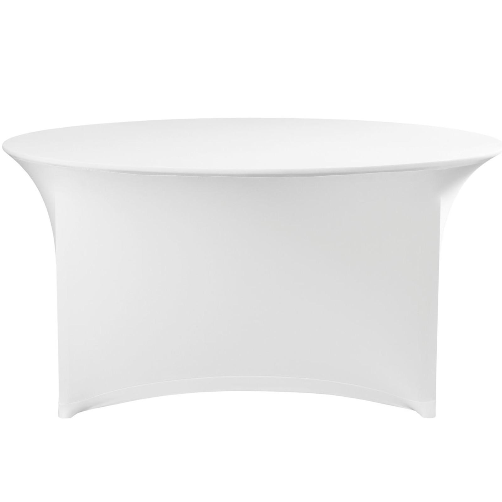 Runder Catering-Tischdecke, Durchmesser 150x76 cm - weiß