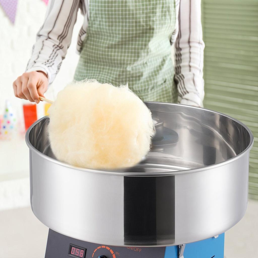 Electric Cotton Candy Machine, 1000W Candy Floss Maker, Commercial Cotton Candy Machine with Stainless Steel Bowl, and Sugar Scoop, Perfect for Home