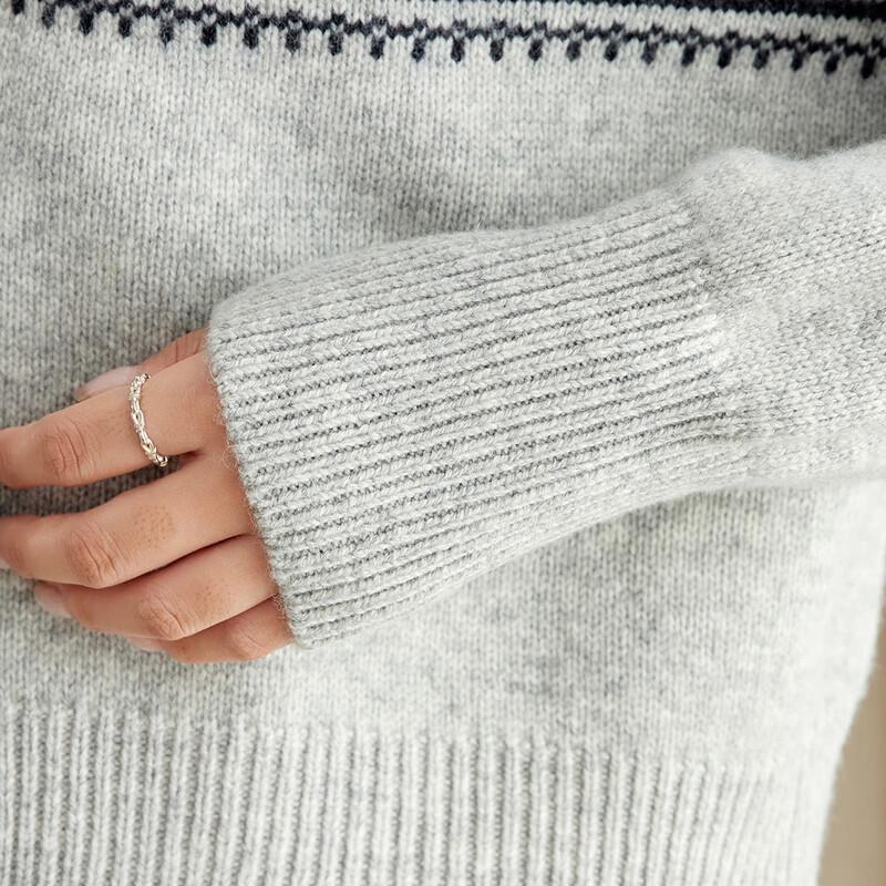 Srcr Women's Thickened 100% Wool Knit Cardigan