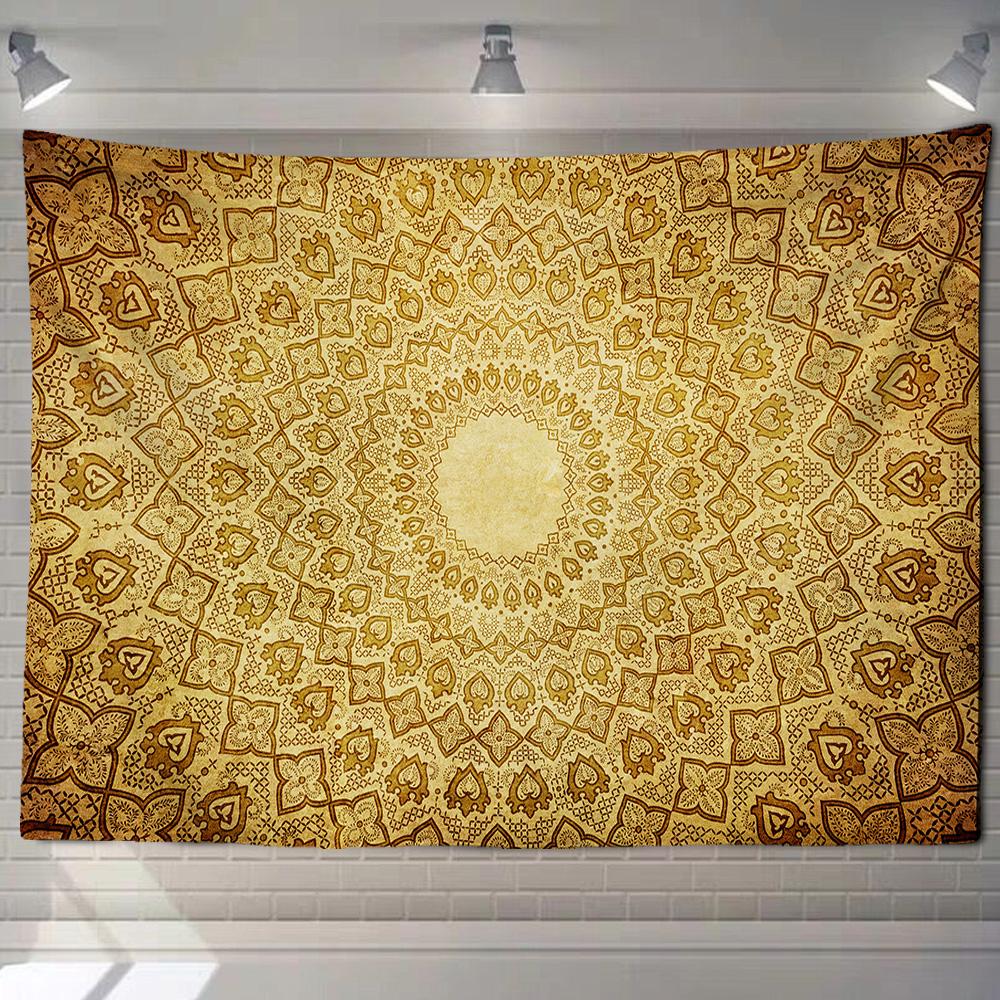 Mandala Tapestry Wall Hanging Beach Rug Blanket Psychedelic Mattress Boho Yoga Shawl Mat Bedroom Living Room Decor Tapiz