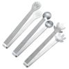 5PCS Stainless Steel Mini Creative Food Clip Small Palm Snack Cake Dim Sum Antiskid Food Kitchen Candy Snack Clip