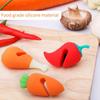 1PC Creative Cute Little Pepper Carrot Chicken Leg Modeling Pot Lid Raising Silicone Anti-Spill Kitchen Practical Fun Gadget