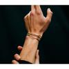 Handmade Sterling Bracelet Couples Trendy Minimalist Hip Hop Stackable Bangle Jewelry Men Women