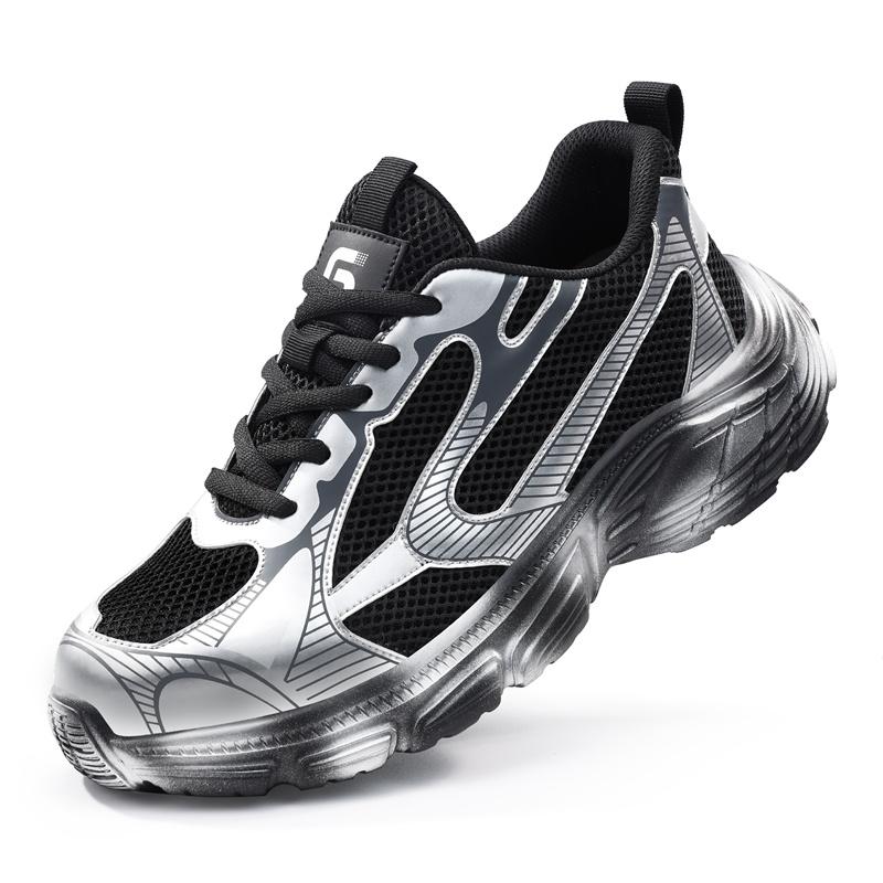 

Мужские летние кроссовки для безопасности, дышащие, легкие, модные, новая рабочая обувь, неразрушаемая, противопрокольная, мужская обувь 40