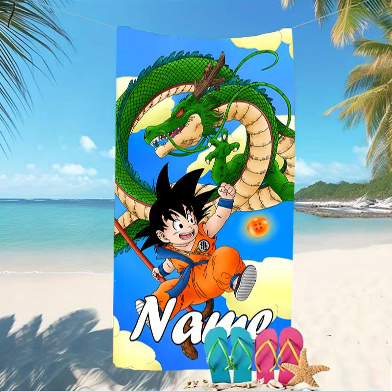 Customizable Personalized Beach Towels Dragon Ball Themed designs.Suitable for the Beach, Yoga, Sports;ideal As Beach Accessories
