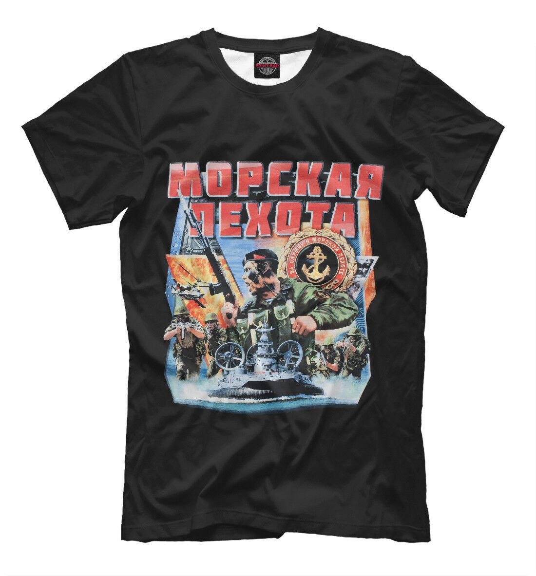 Russia Army Naval Marines Men Tshirt Short Sleeve Casual Cotton ONeck Summer T Shirt S
