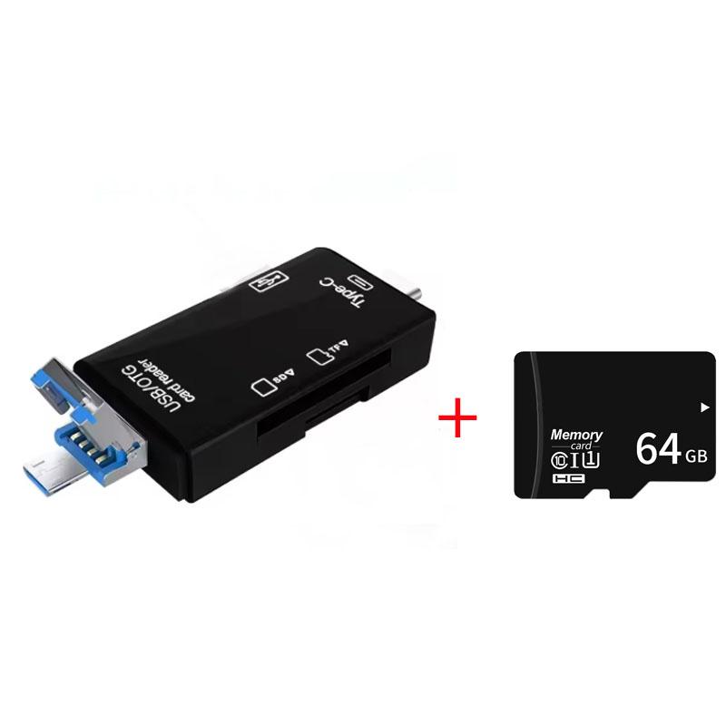 6 in 1 kaartlezer 5 Gbps snelle transmissie Type C OTG SD TF-kaartlezer USB 3.0 Micro USB Flash Drive-adapter Plug en Play