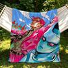 Anime J-JoJo Jolyne Cujoh Blanket Suitable For Sofas Beds Offices Cars Outdoor Travel An Ideal Gift For Friends Family