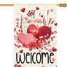 Love Hearts Valentines Day House Ag Double Sided Outside, Oral OOV IIC