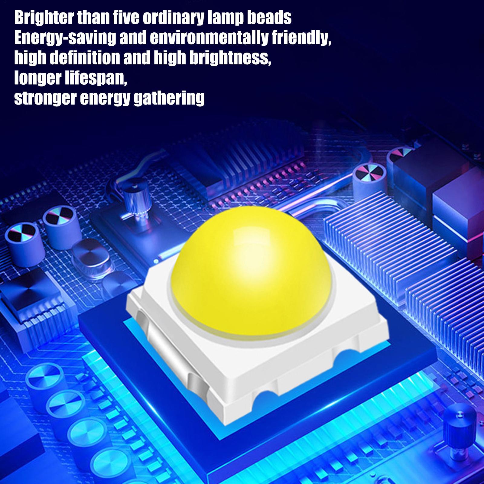 Solar Strobe Light 7-Color LED Lighting LED Solar Strobe Light For Family Friends Enthusiast Trucks Car Automotive Vehicle Night China Mainland