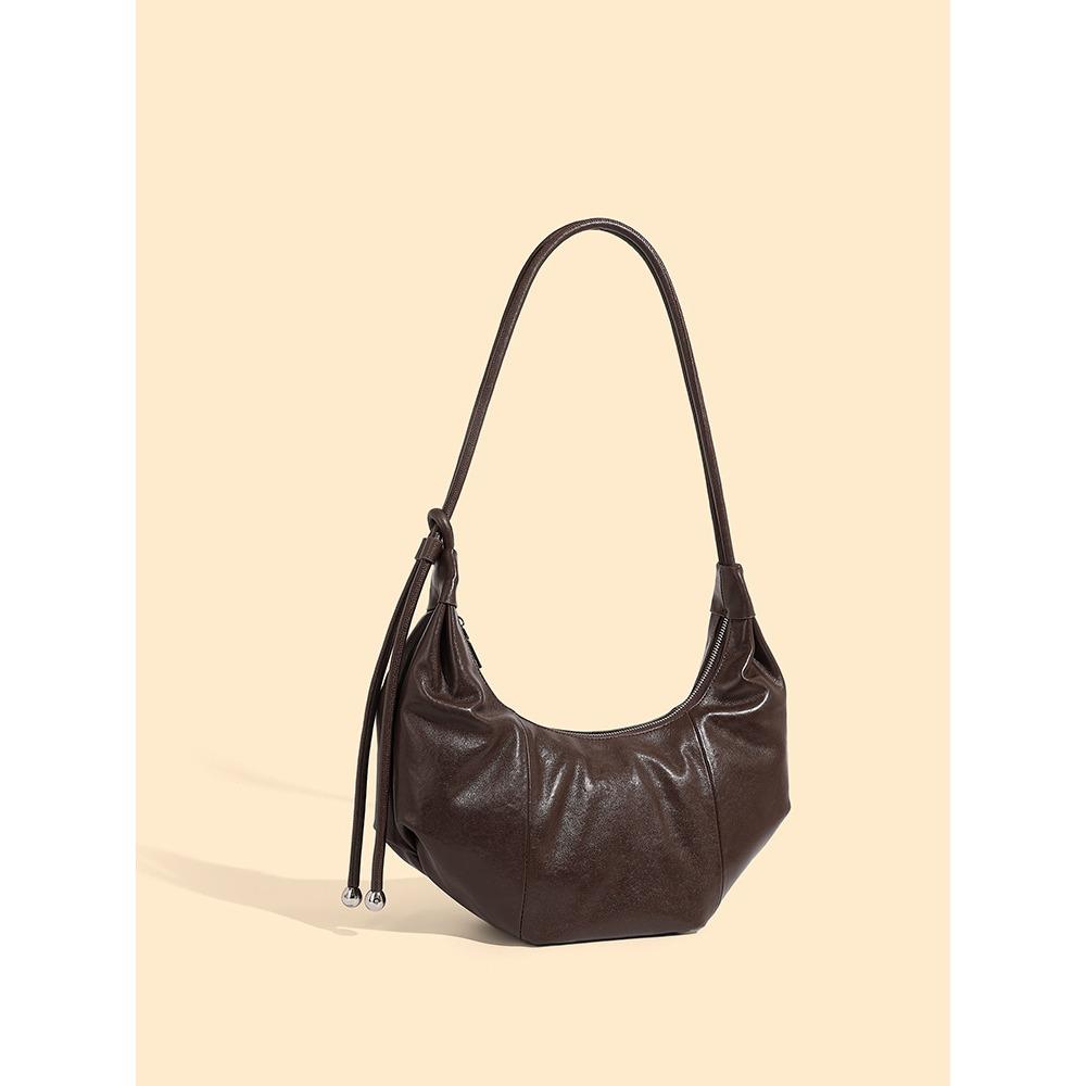 Кожаная Модная Сумка Через Плечо Под Мышку Новая Сумка-Круассан для Поездок Сумка-Мессенджер