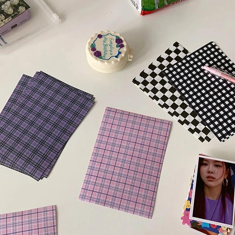 25 Sheets Retro Milk Cow Grid Collage Material Paper DIY Scrapbooking Album Journal Kawaii Decor Background Craft.