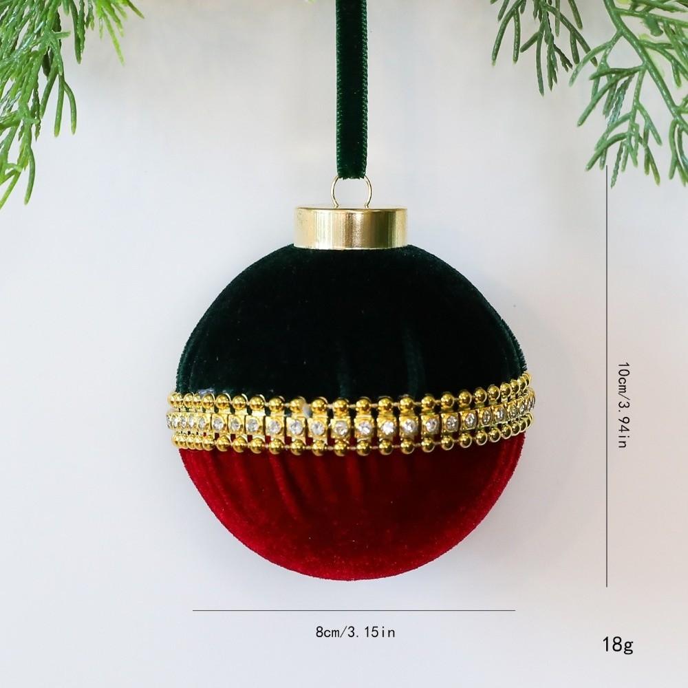 Plastic Hanging Ball Ornaments 8cm Christmas Decorative Ball  Xmas Holiday Decoration