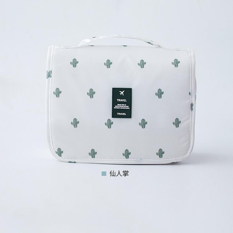 Travel Hanging Hook Wash Bag Large Capacity Foldable Cosmetic Bag Multifunctional Storage Portable Handbag