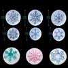 Pdtoweb 6pcs Silicone Christmas Snowflake Mold Pendant Jewelry Making Epoxy Resin Mould
