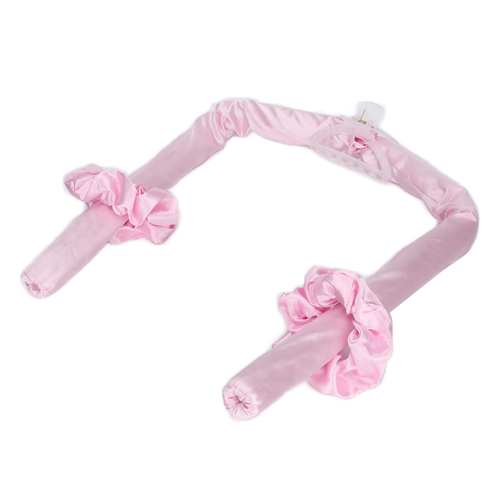 

Щипцы для завивки волос без нагрева, из вспененного этиленвинилацетата, портативные дорожные бигуди без нагрева, инструмент для укладки волос розовый