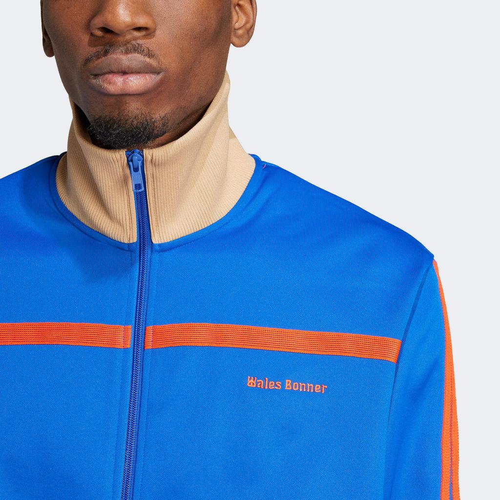 adidas X Wales Bonner New Knit Track Jacket Blue Men Outerwear IW1179