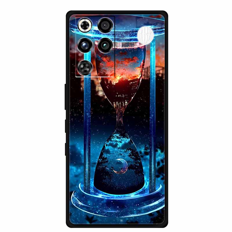 Phone Case For ZTE Nubia RedMagic 11 Pro 5G Back Cover Case Black Silicone TPU Soft Coque For Nubia RedMagic 11Pro Funda Capas