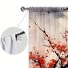 2pcs Landscape Painting Printed Curtain for Home Decor - Rod Pocket Window Treatment for Bedroom, Office, Kitchen, Living Room