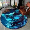 3D Persian Cat,Cute Calico Cat,Ragdoll Cartoon Round Carpet Rug for Living Room Bedroom Kid Playroom Decor,Pet Area Rug Non-slip