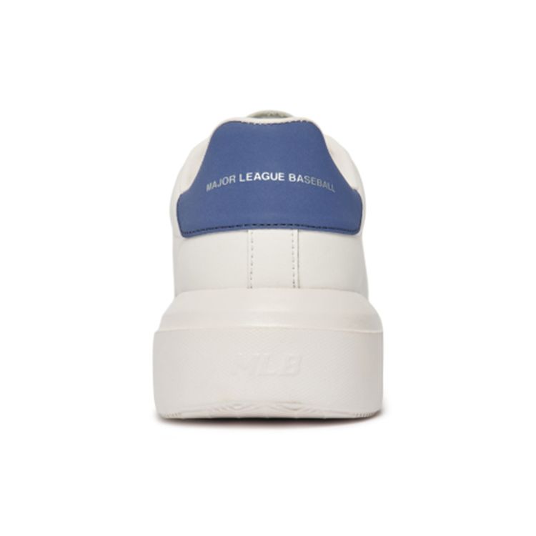 MLB Chunky Classic Leather Retro Thick Sole Slip Resistant Shock Absorbing Durable Low Top Sneakers Unisex sneakers White Blue 3ASXXA12N-07BLD