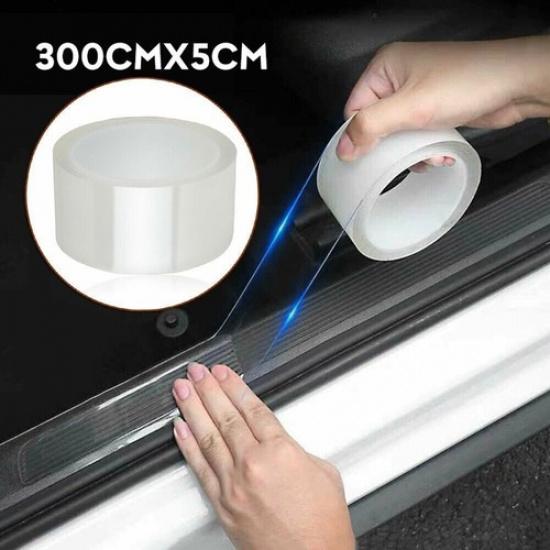 Clear Strip Accessories Car Door Sill Protector Scuff Plate Trim Sticker Strip