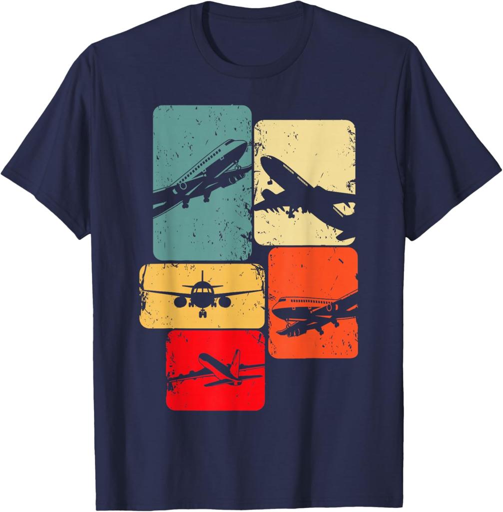 Airplane Pilot Plane Men Toddler Boys Kids T-Shirt Short Sleeve Casual 100% Cotton Shifft