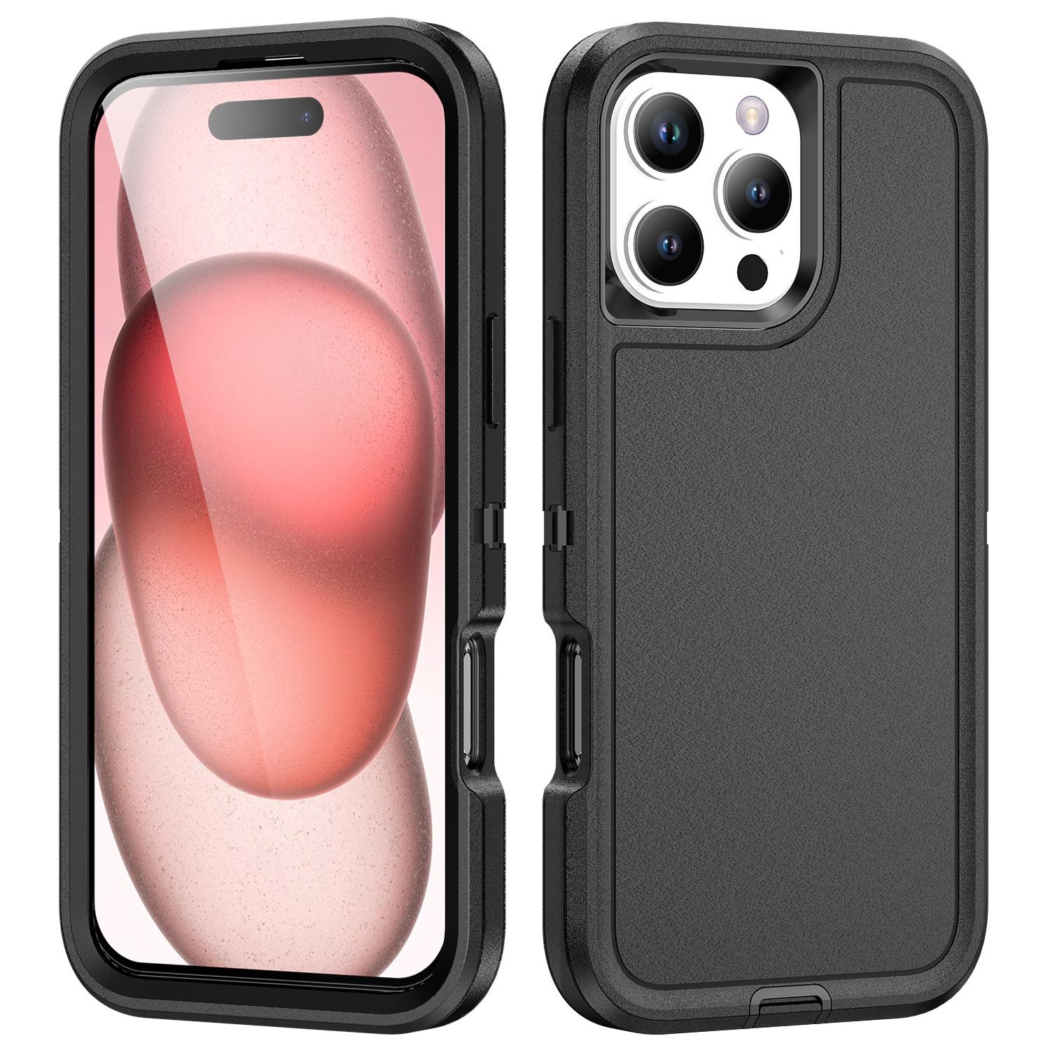 

For iPhone 16 Pro Max Case PC+Silicone+EVA Drop Protection Mobile Phone Cover A