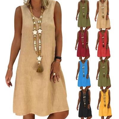 Women's Casual And Fashionable Solid-color Dress