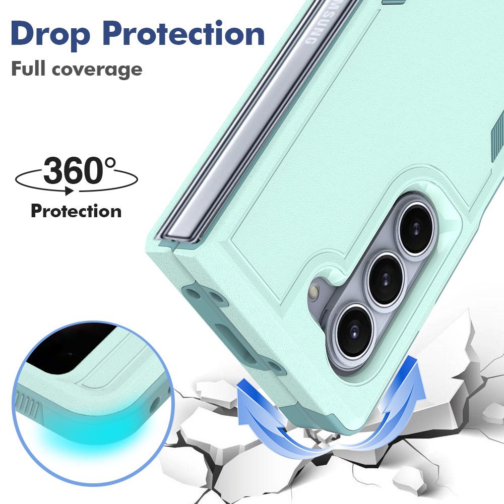 2IN1 Military Grade Heavy Duty Hybrid hard Phone Cases For Samsung Galaxy Z Fold 7 6 5 4 Shockproof Armour Protective Back Cover